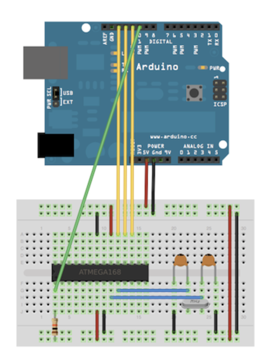 Arduino to breadboard