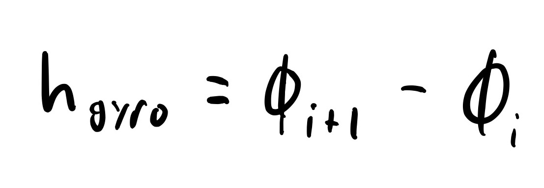 equation, h_gyro=phi_(i+1) - phi_i