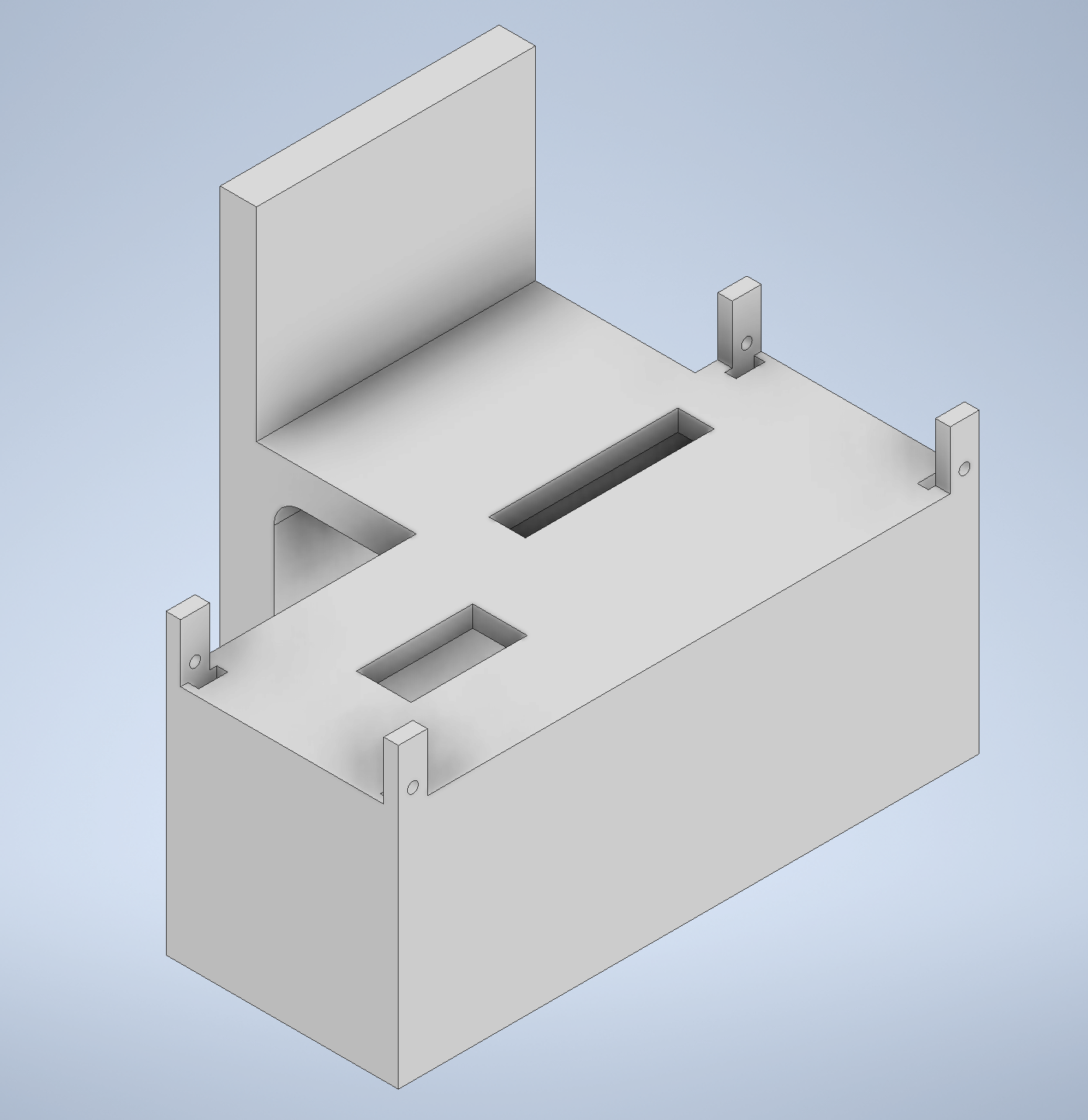 Figure 15: Mounting enclosure inCAD