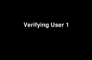 Verifying user